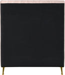 Zara Pink Velvet Twin Bed (3 Boxes)