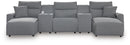 Modmax II Reclining Sectional with Double Chaise and Consoles