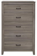 Waldorf 5 Drawer Chest in Dark Gray 1902-9