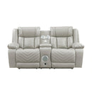Huron Power Double Reclining Love Seat With Center Console