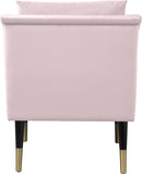 Elegante Pink Velvet Accent Chair