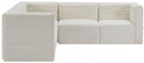 Quincy Cream Velvet Modular Sectional