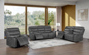 Gray Power Reclining Sofa Set 7414