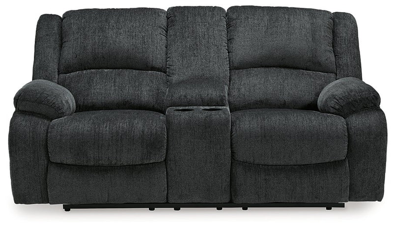 Draycoll Reclining Loveseat with Console