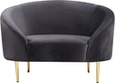 Ritz Grey Velvet Chair