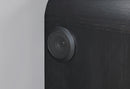 Beckett White/Black Nightstand with LED, Cooler and Speaker