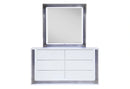 Ylime Smooth White Mirror with LED