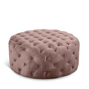 Addison Pink Velvet Ottoman/Bench