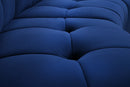 Limitless Navy Velvet 12pc. Modular Sectional