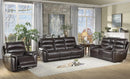 Lance Power Double Reclining Loveseat with Power Headrests in Brown 9527BRW-2PWH