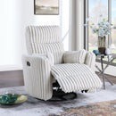 Ivory Swivel Glider Recliner 9317