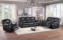 Black Reclining Sofa Set 9410