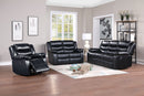 Black Reclining Sofa Set 9420