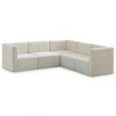 Quincy Cream Velvet Modular Sectional