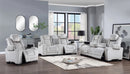 Gray Power Reclining Sofa Set 9551
