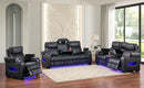Black Power Transformer Reclining Set with LED 9600-V2