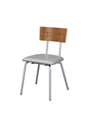 Jurgen PU & Silver Side Chair