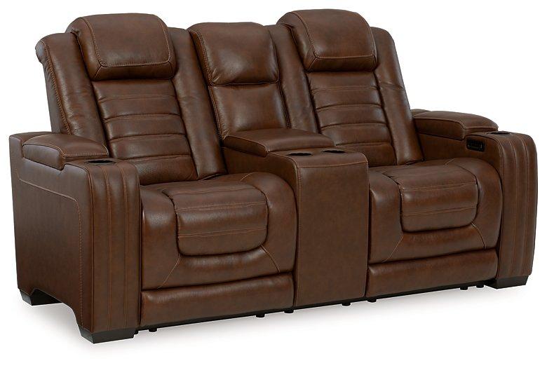 Backtrack Power Reclining Loveseat with Console