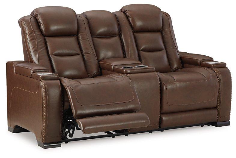 The Man-Den Power Reclining Loveseat with Console