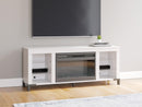 Brollevi 60" TV Stand with Electric Fireplace