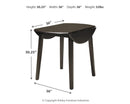 Hammis Dining Drop Leaf Table