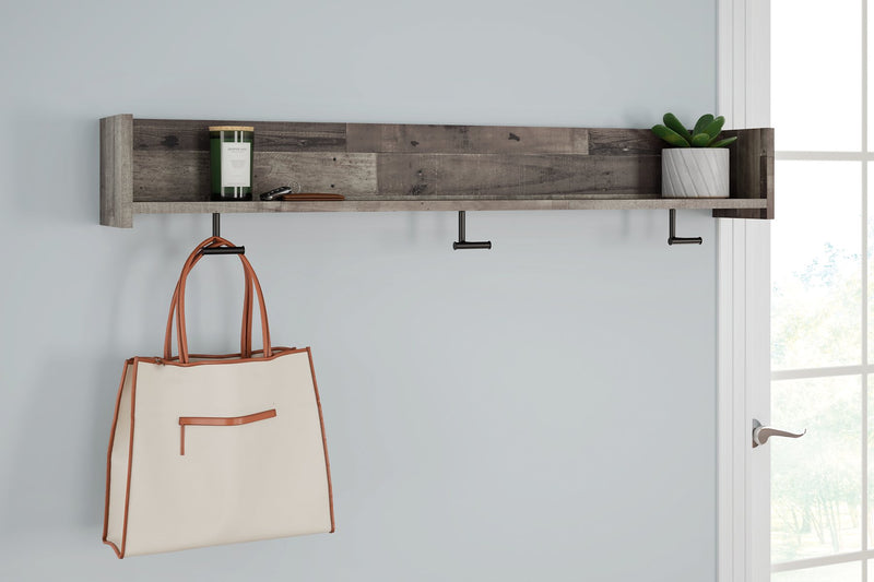 Neilsville Wall Mounted Coat Rack with Shelf