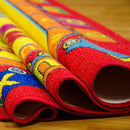 ABBEY Red & Multi 5' X 8' Area Rug