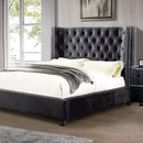Cayla Bed Silver & Grey