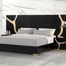 Goldsberg Queen Bed w/ Wall Panels