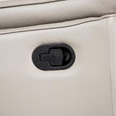 Bienne Sofa Manual Recliner White & Black