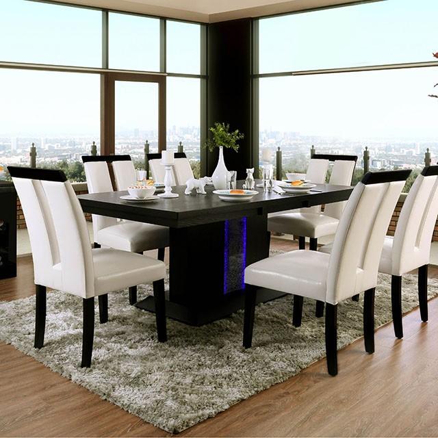 Evangeline Black/Beige Dining Table