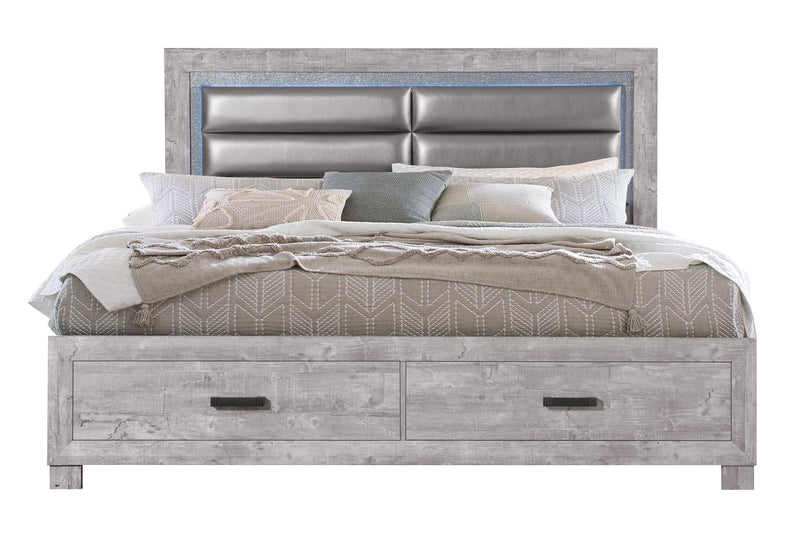 NOLAN GREY KING BED image