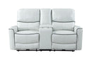 U1790 LIGHT GREY POWER CONSOLE RECLINING LOVESEAT