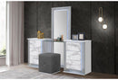 YLIME WHITE MARBLE VANITY SET
