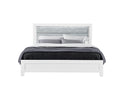 LUCCIA WHITE QUEEN BED WITH LED