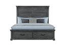 TATUM GREY STOARGE KING BED