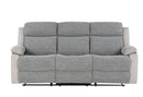 U6027 GREY/LT GREY RECLINING SOFA