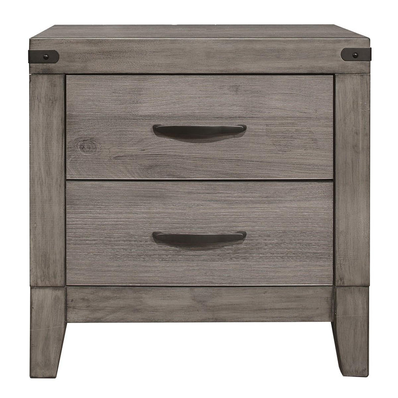 Woodrow 2 Drawer Nightstand in Gray 2042-4 image