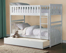 Galen Twin/Twin Bunk Bed w/ Twin Trundle in White B2053W-1*R