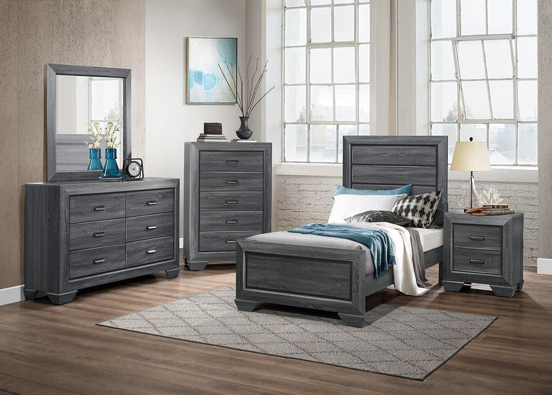 Homelegance Beechnut 6 Drawer Dresser in Gray 1904GY-5