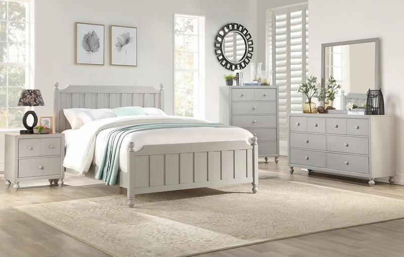 Homelegance Wellsummer Full Panel Bed in Gray 1803GYF-1*