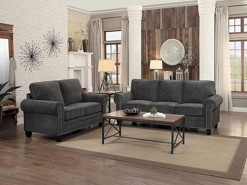 Homelegance Furniture Cornelia Sofa in Dark Gray 8216DG-3