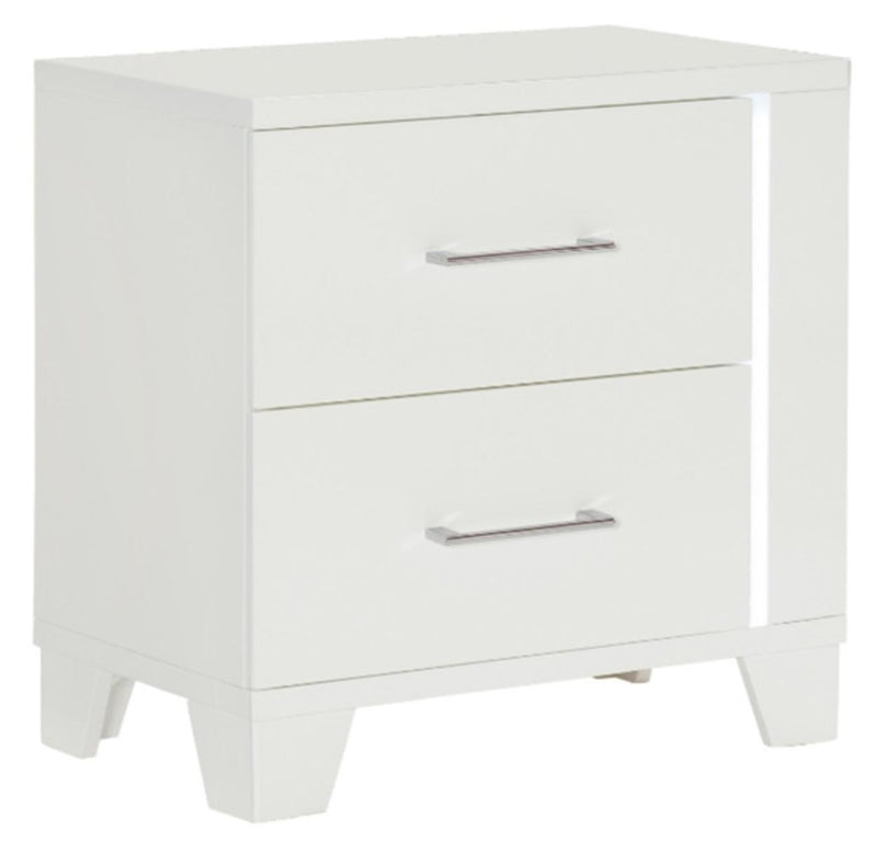 Homelegance Kerren Nightstand in White 1678W-4