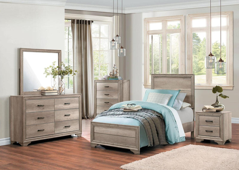 Homelegance Lonan Twin Panel Bed in Natural 1955T-1*