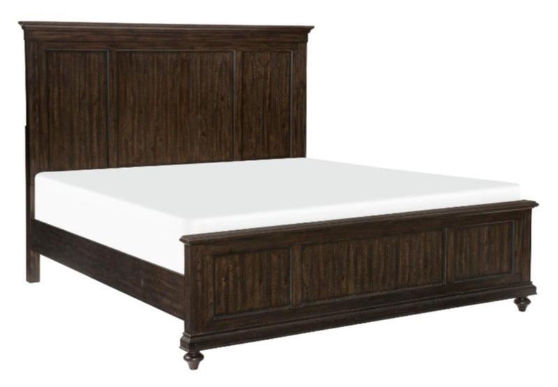 Homelegance Cardona Queen Panel Bed in Driftwood Charcoal 1689-1*