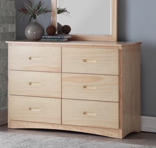 Homelegance Bartly 6 Drawer Dresser in Natural B2043-5