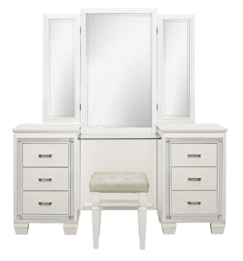 Homelegance Allura Vanity Stool in White 1916W-14