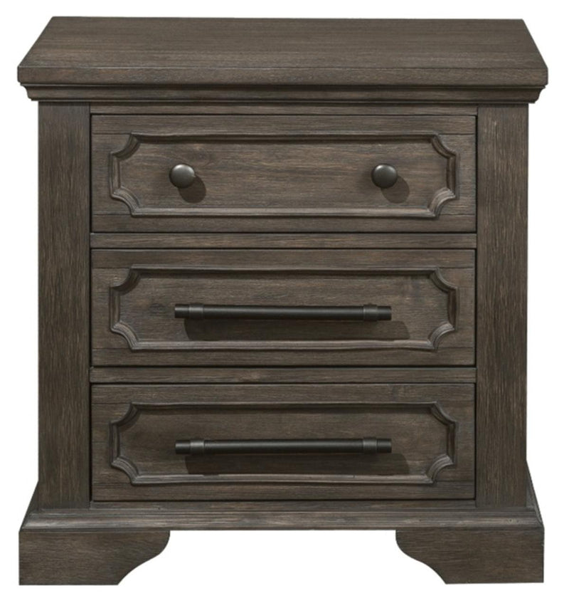 Homelegance Taulon Nightstand in Dark Oak 5438-4