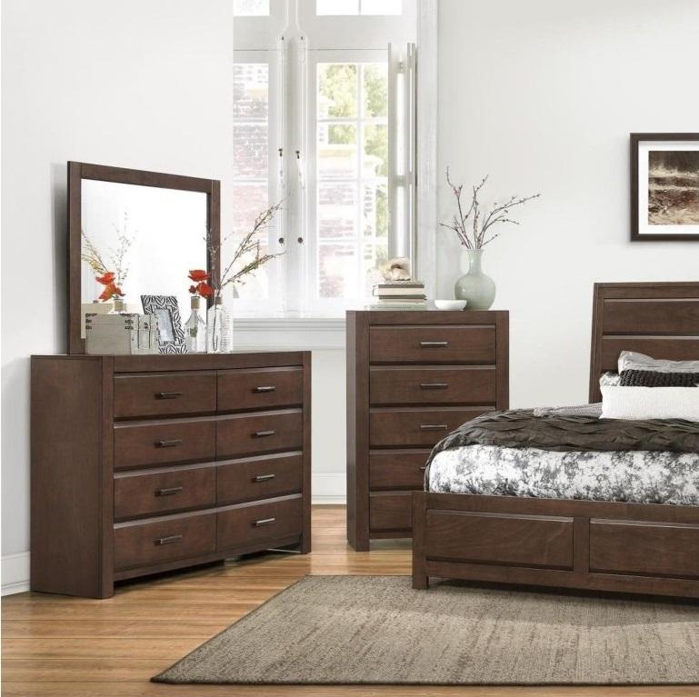 Homelegance Furniture Erwan 8 Drawer Dresser in Dark Walnut 1961-5