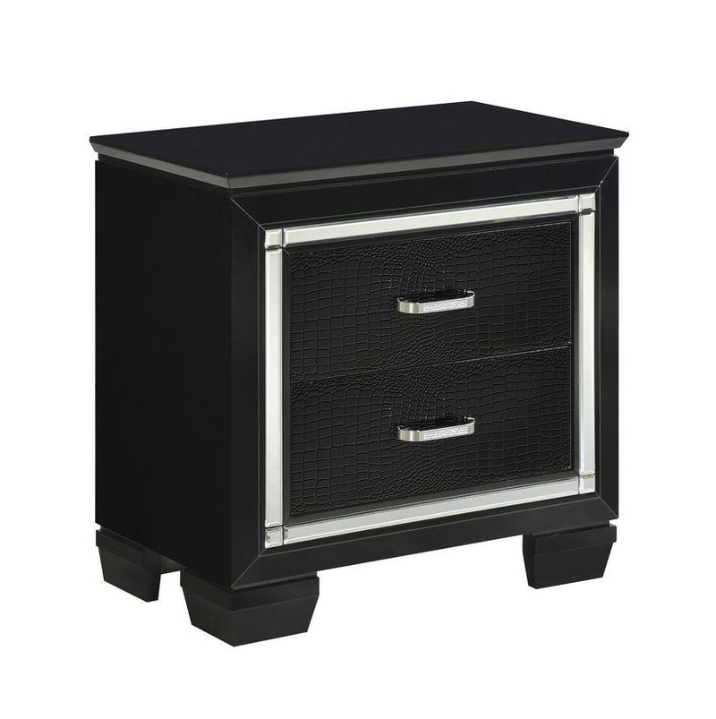 Allura Nightstand in Black 1916BK-4